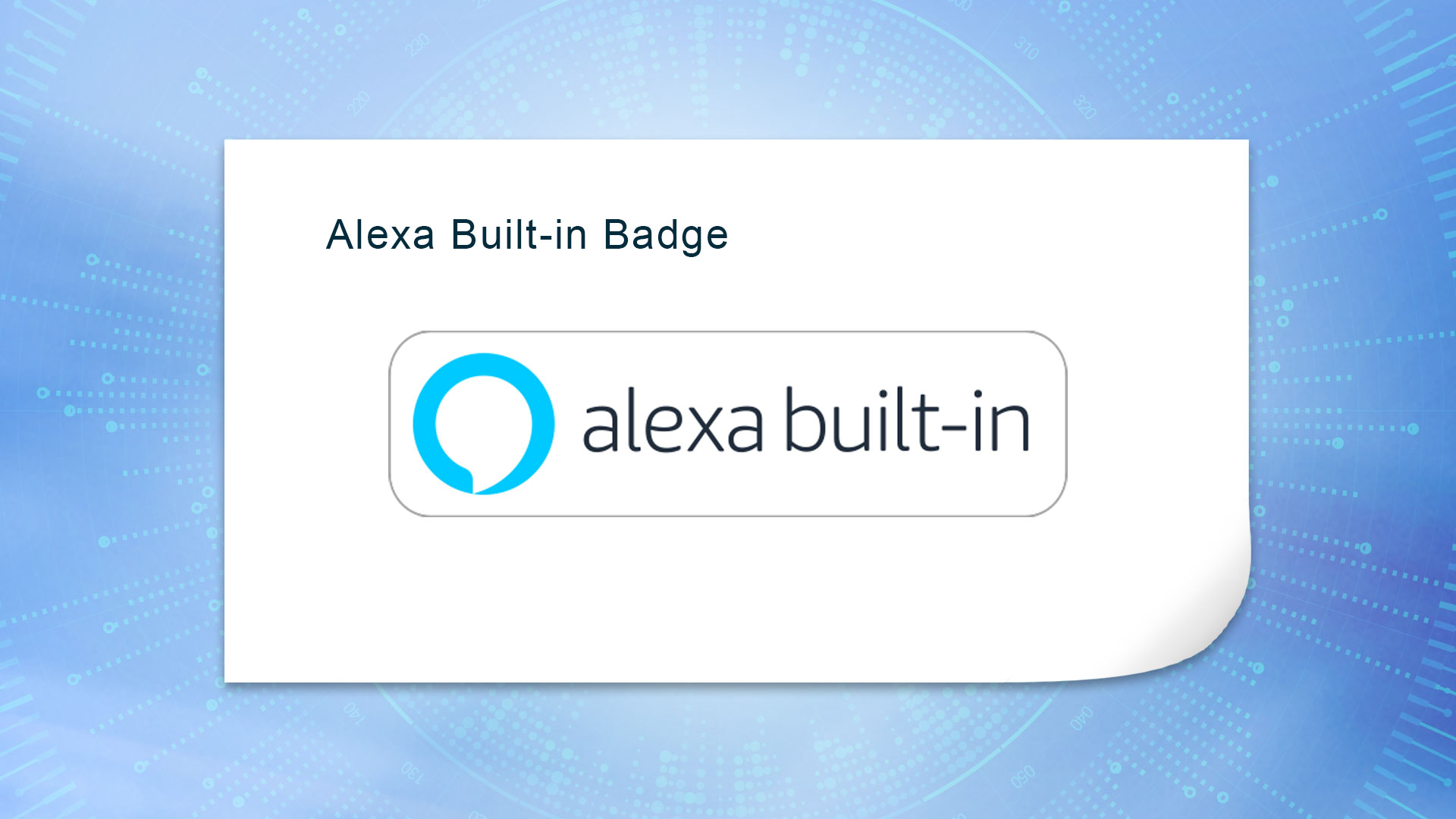 alexa build-in badge