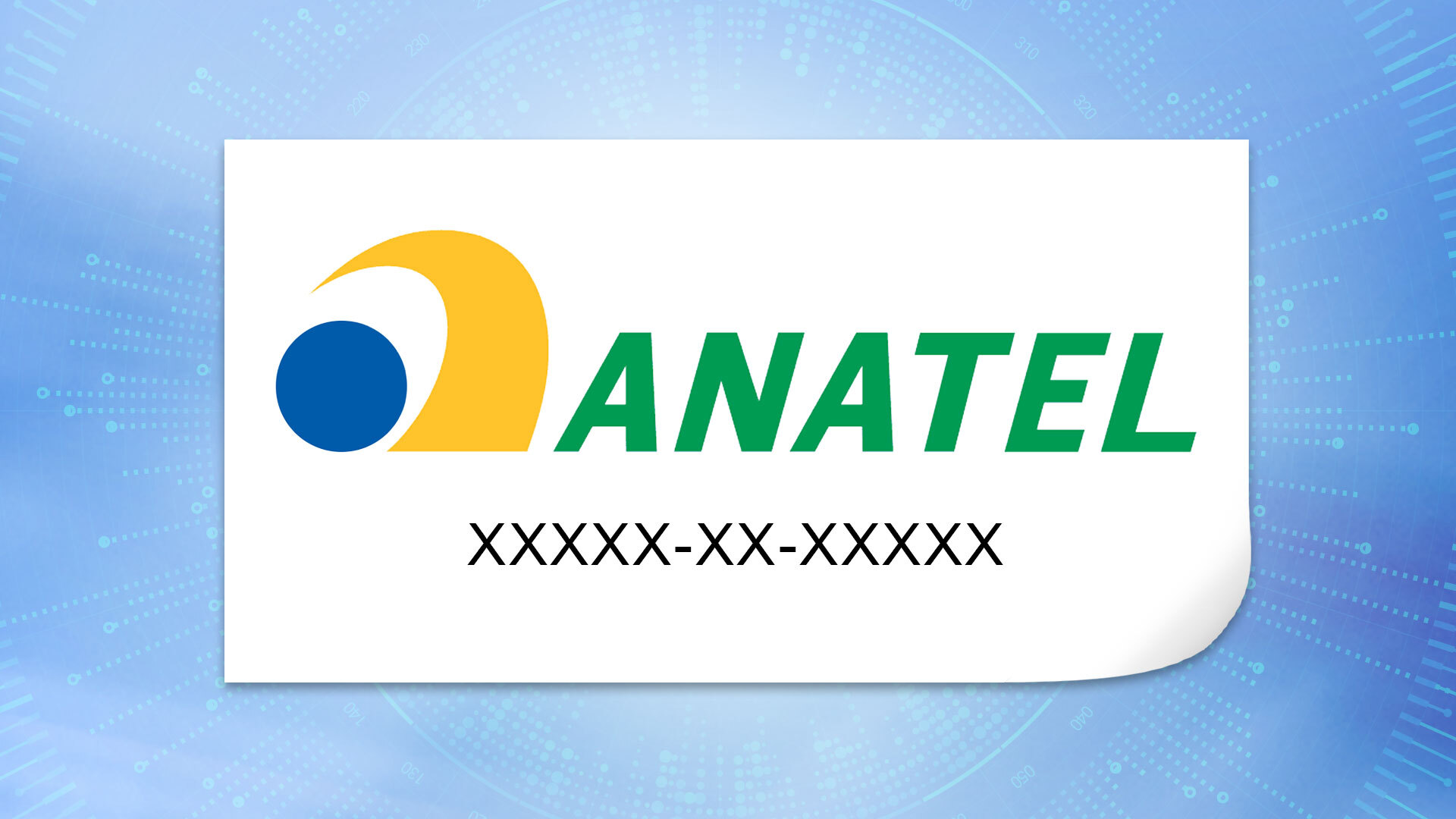 Anatel certification label