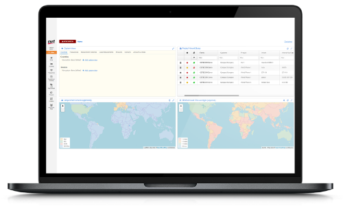 Screenshot: Overview of the worldwide approval status