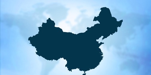 Stilisierte Karte von China