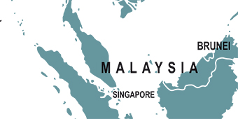 Landkarte von Malaysia